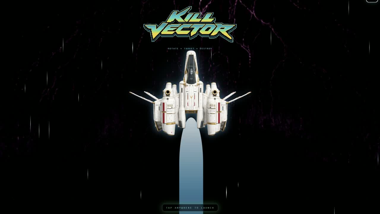 Kill Vector landscape gameplay — tablet